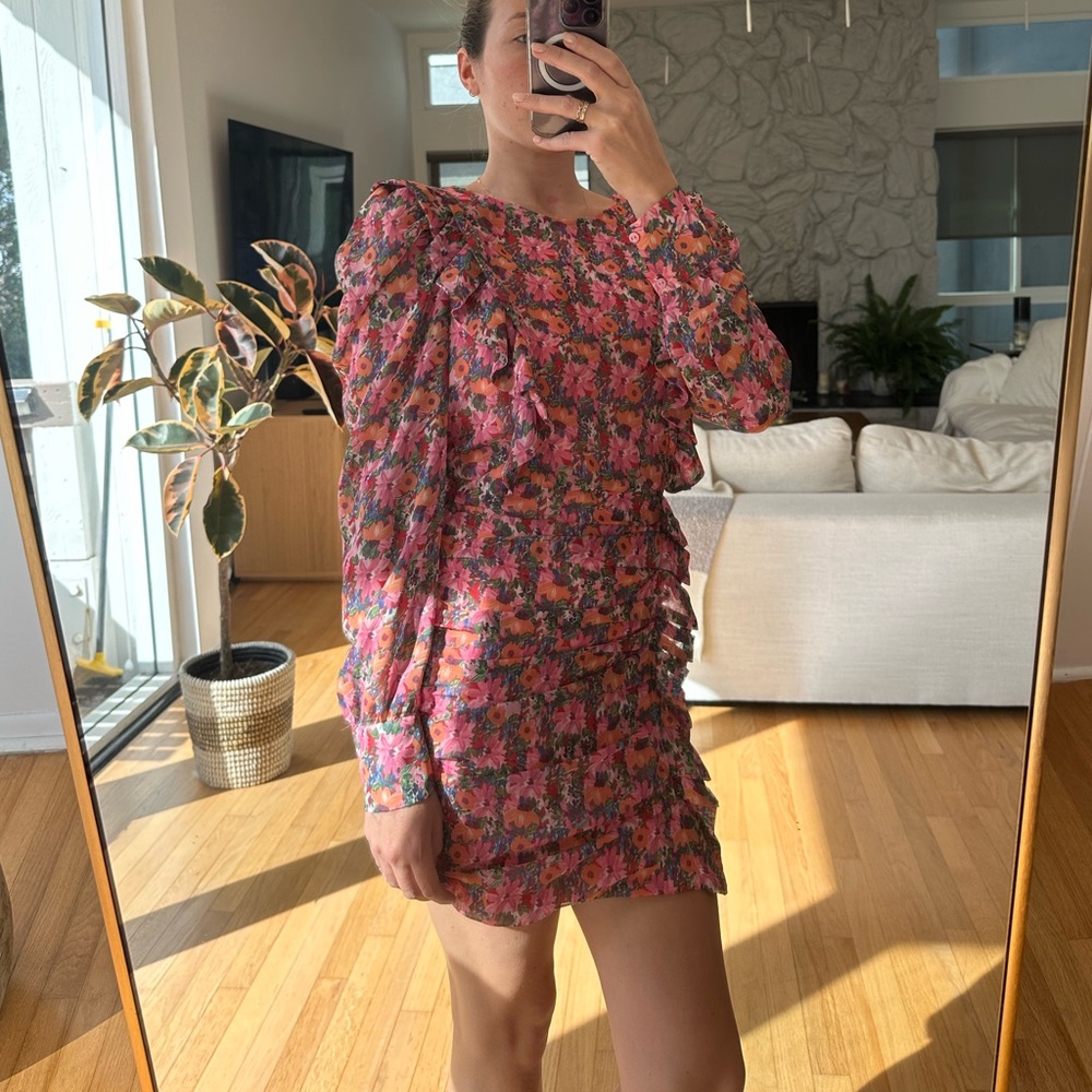 Zara long sleeve flower dress